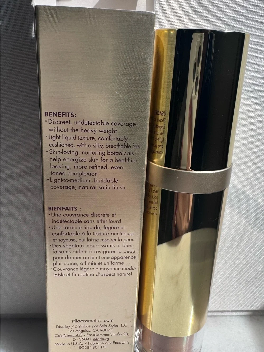 stila Hide & Chic Fluid Foundation - Warm Tan / Golden Beige